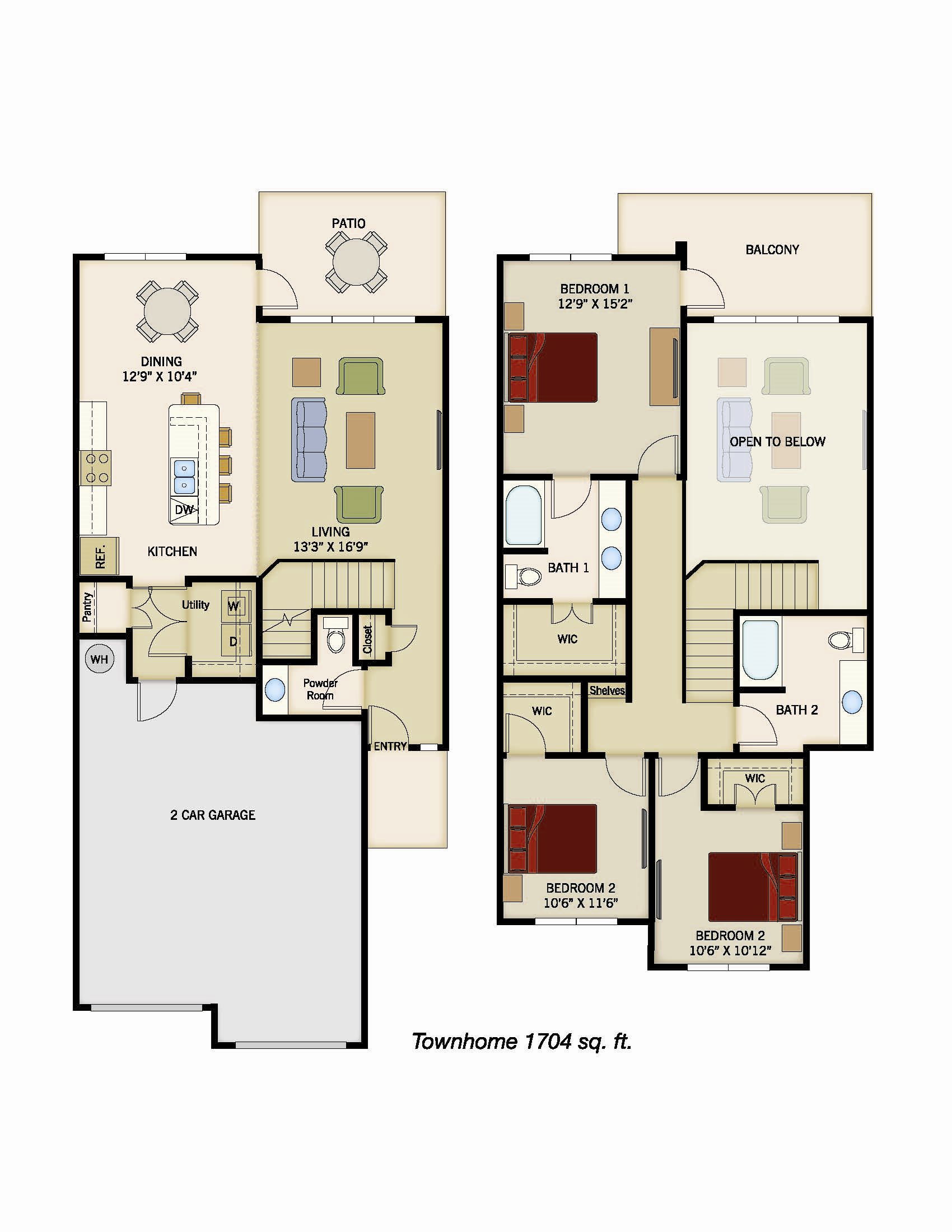 Townhome Floor Plan 13
